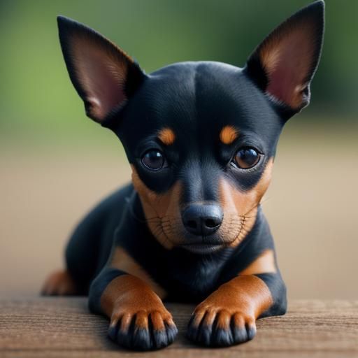 Stunning Miniature Pinscher Portrait in Natural Light