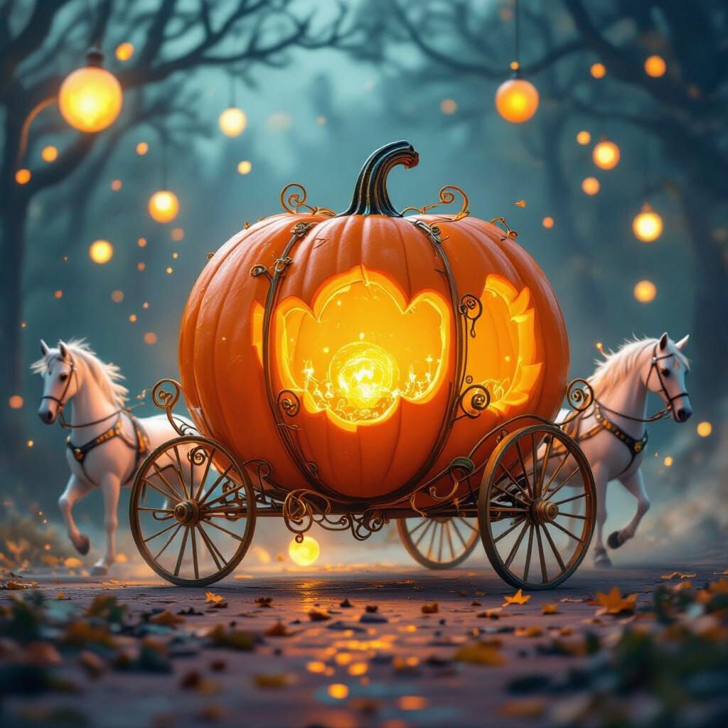 Basketball Transforms Into Cinderella Pumpkin Carriage With ...