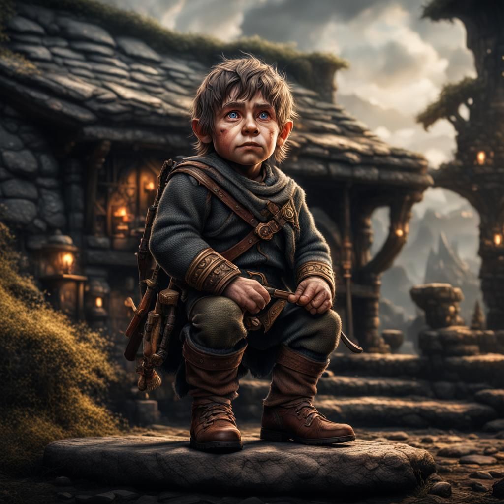 Hyperrealistic Halfling Portrait in High Definition