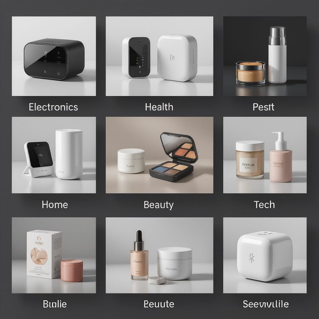 Realistic E-commerce Grid: Products in Social Media Style