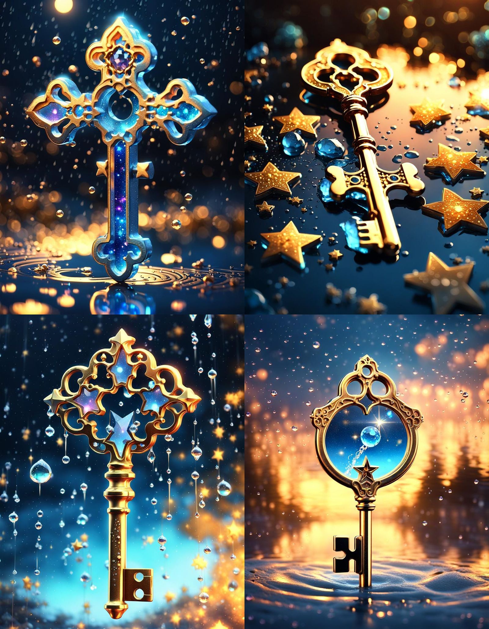 Cosmic Skeleton Key Made of Stars and Water