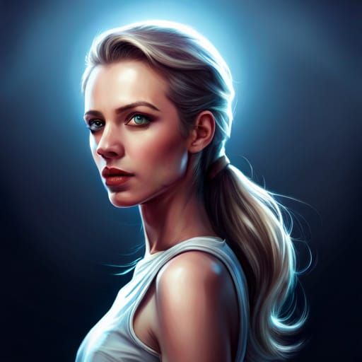 Sci-Fi Girl Generated by AI