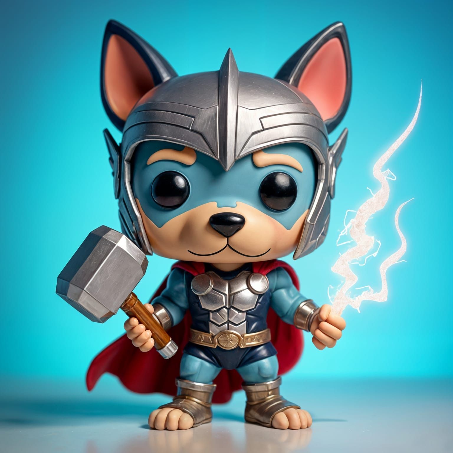 Thor and Bluey Funko Pop Mashup