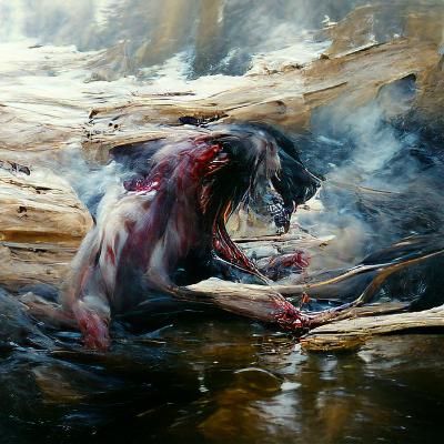 Revenant: Oil Painting of a Spectral Figure