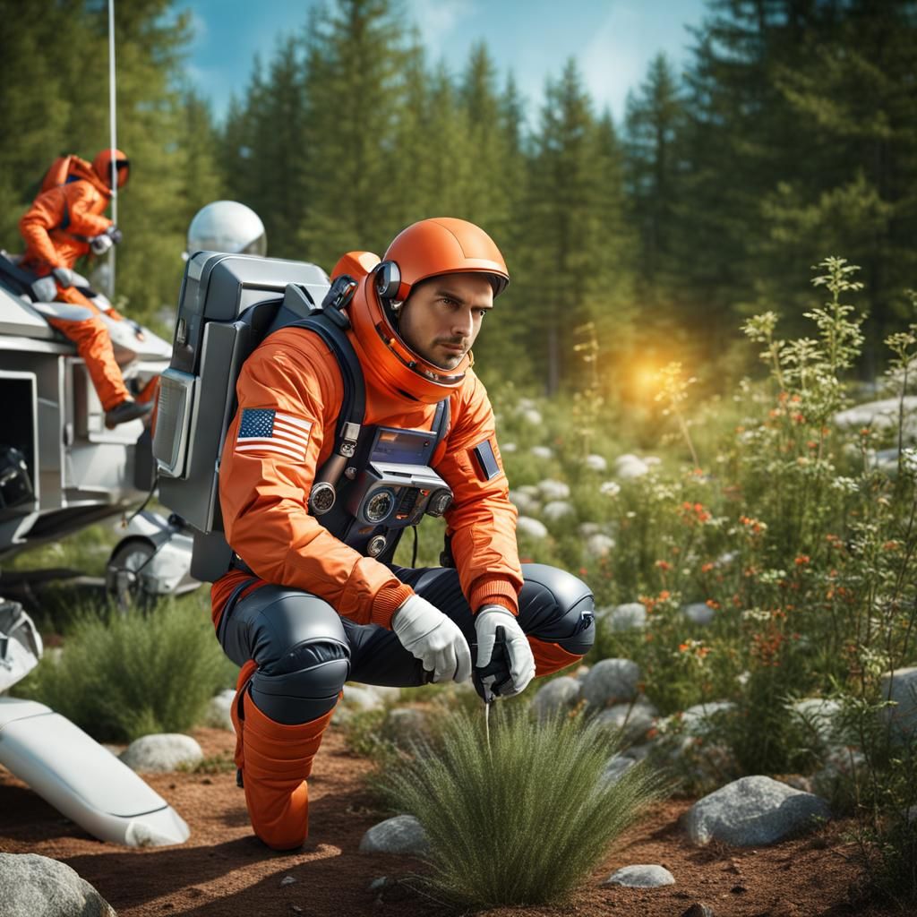 Visiting a new world.