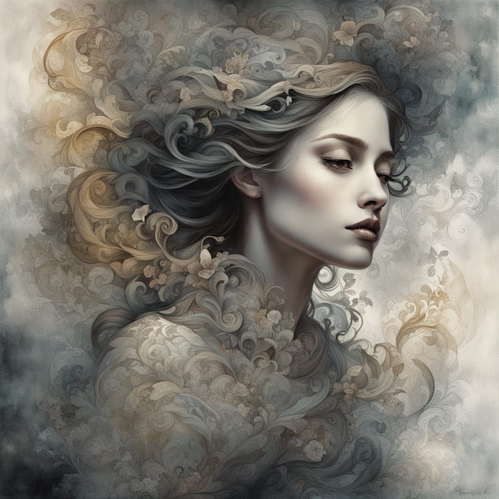 Ethereal Fairytale Enchantress in Dreamlike Setting