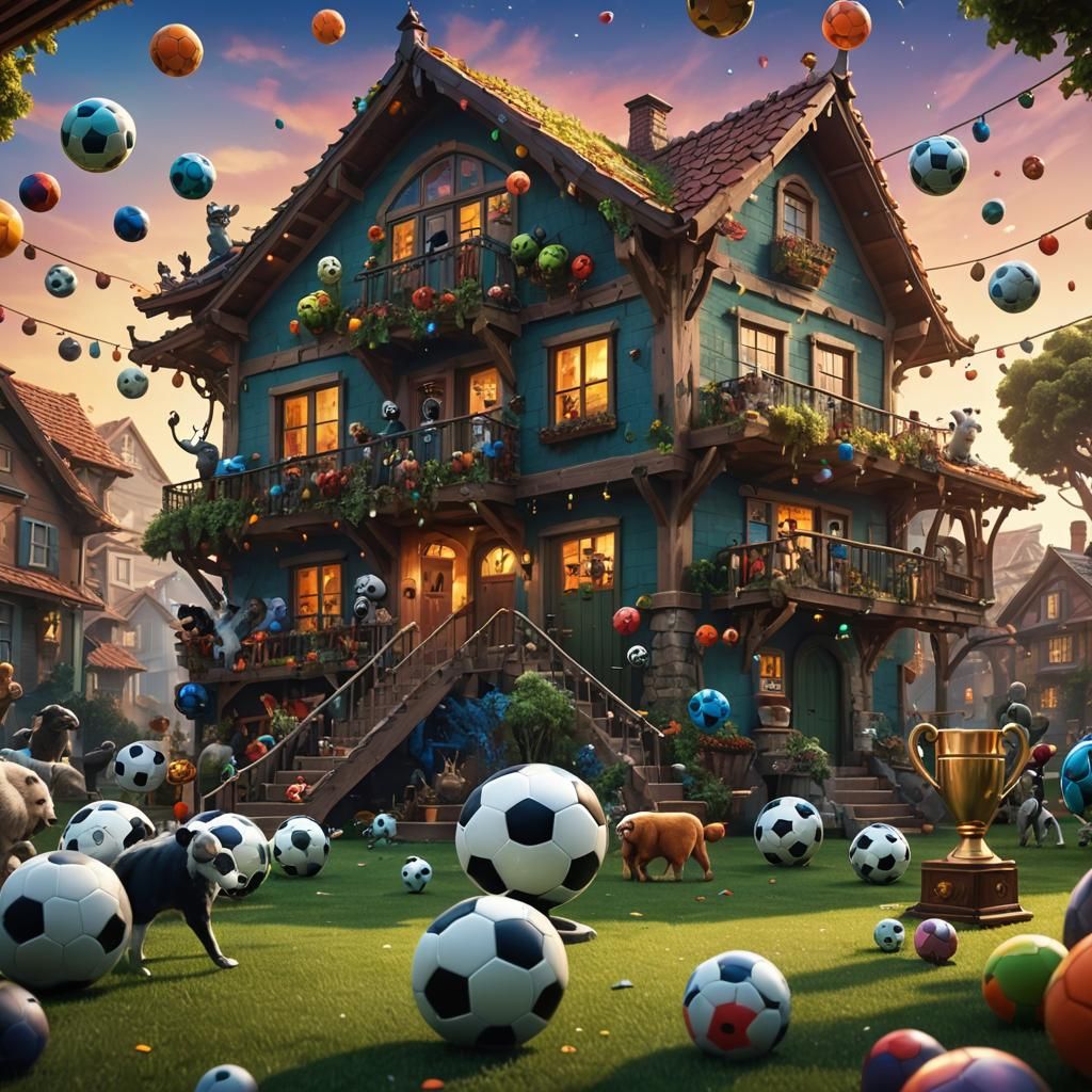 Soccer Dream House: Fantasy Concept Art