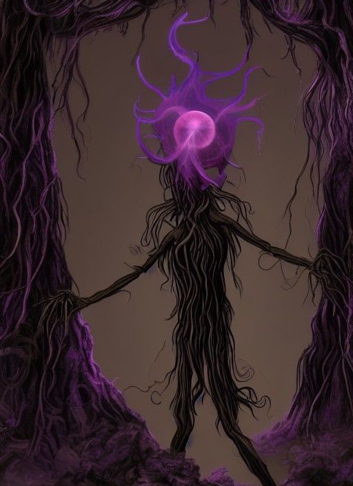 Eldritch Crystal Ball Creature with Nebula of Souls