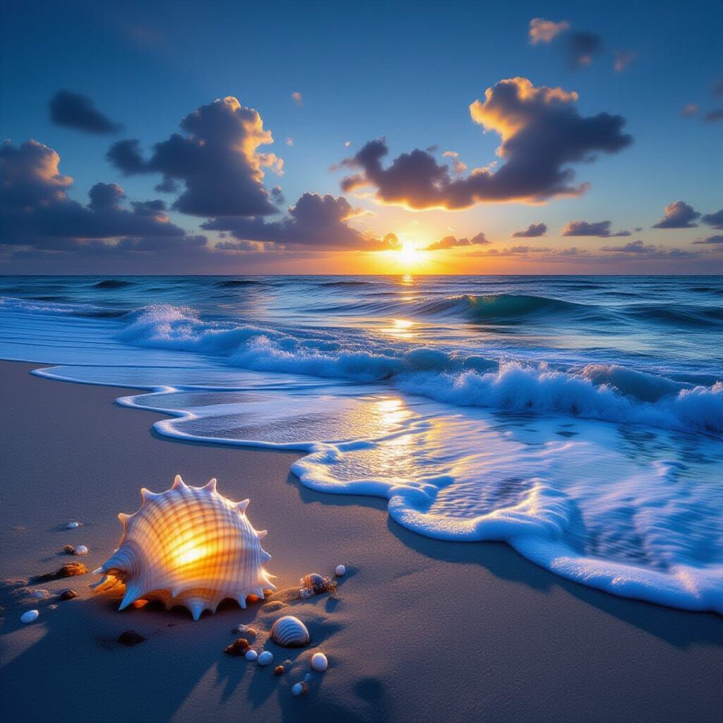 Ocean's Ancient Memories in Glowing Shells