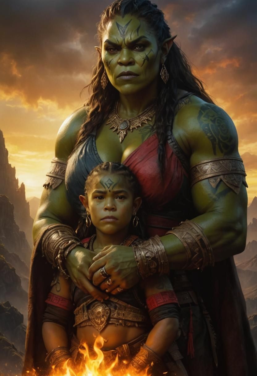 Zara Beastmaster with her son Tazar Beastmaster