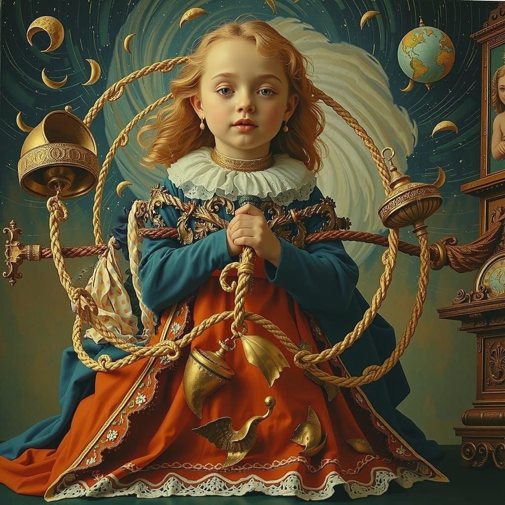 Dynamic Swirls and Spirals in Abstract Motion