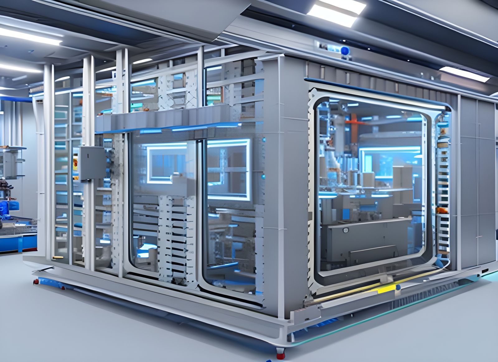 Semiconductor FAB Setup with PVD and MOCVD Machine