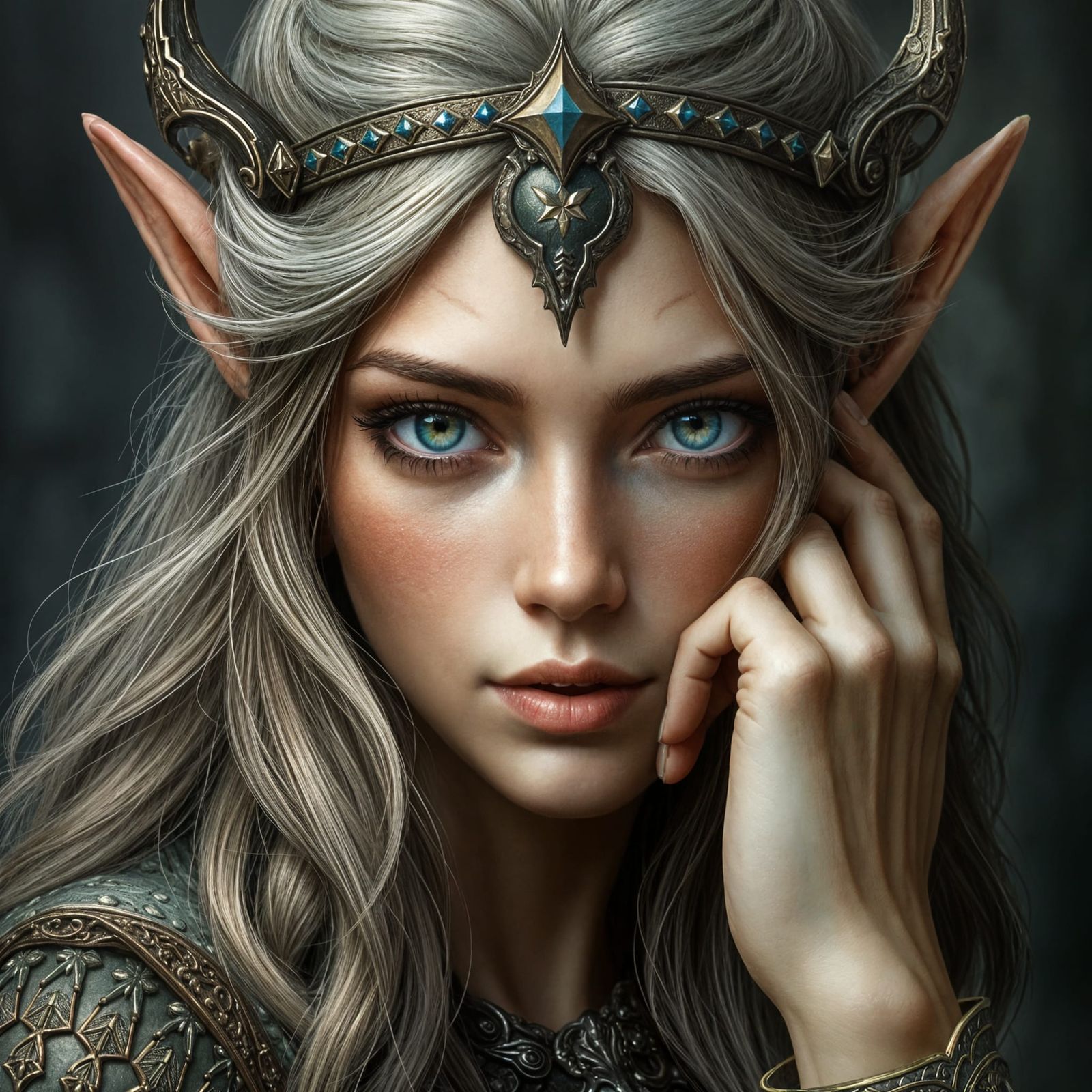 Realistic Elven Princess Portrait