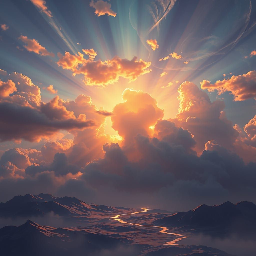 Divine Skies in Vibrant Splendor