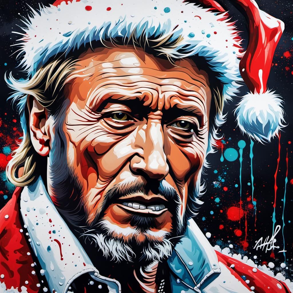 Santa's rock and roll man