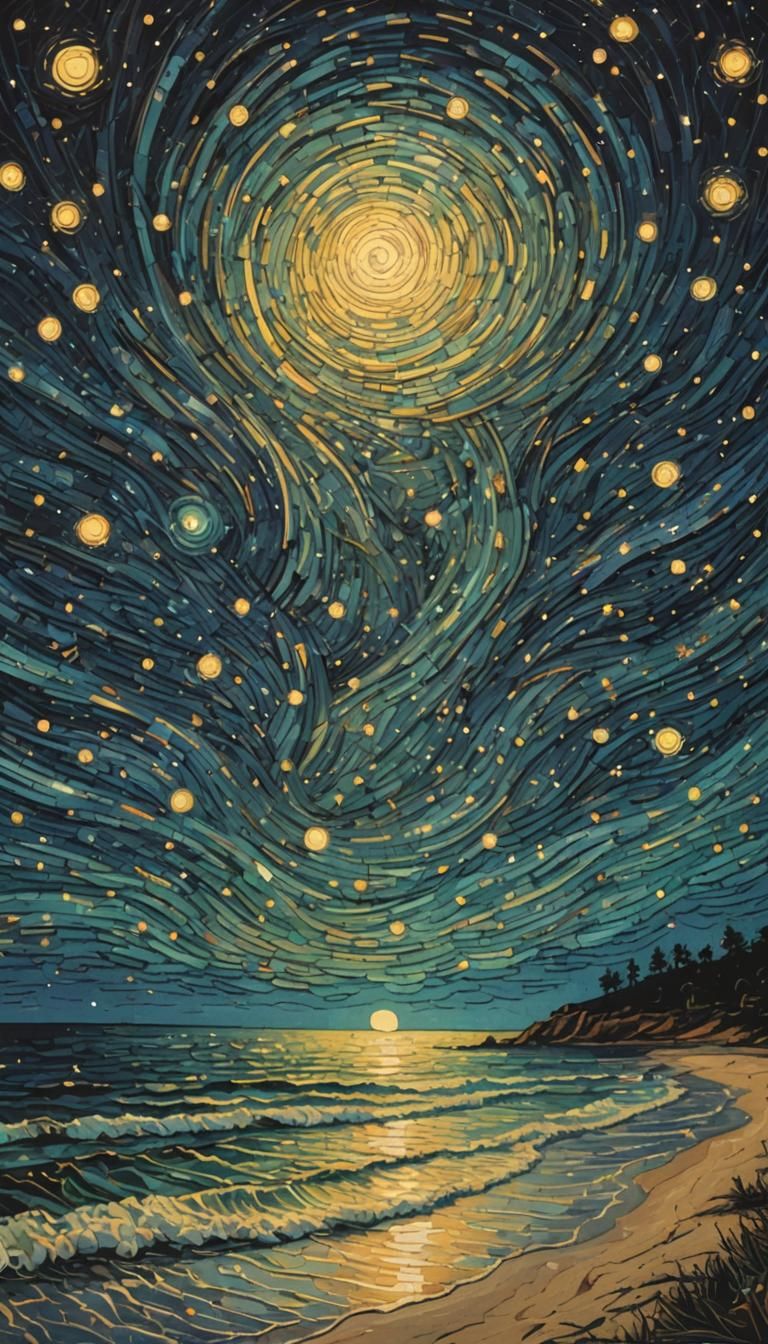 Artistic beach