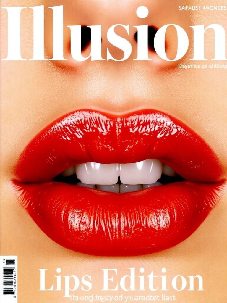 Glossy Lips Macro Shot for 'Illusion' Magazine