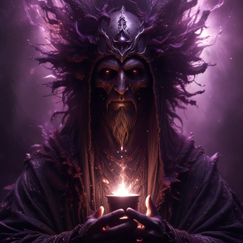 Epic Dark Fantasy Shamanic Rituals Masterpiece