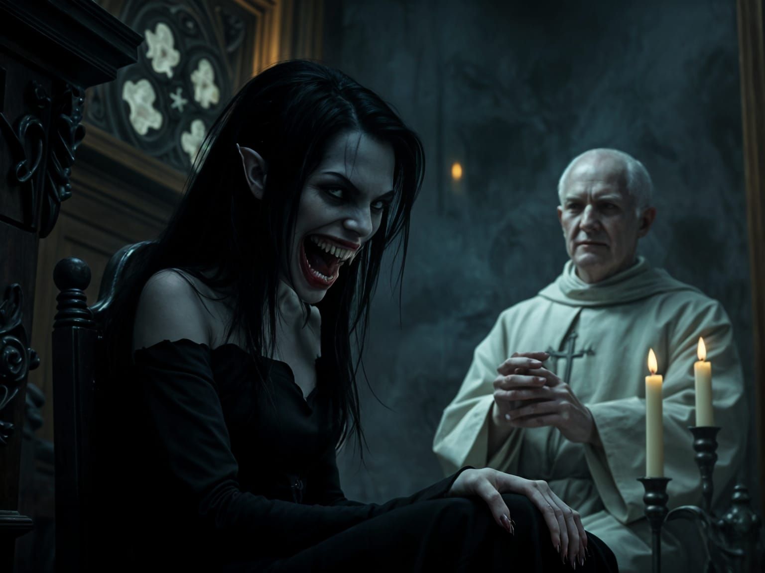 vampire woman confessing