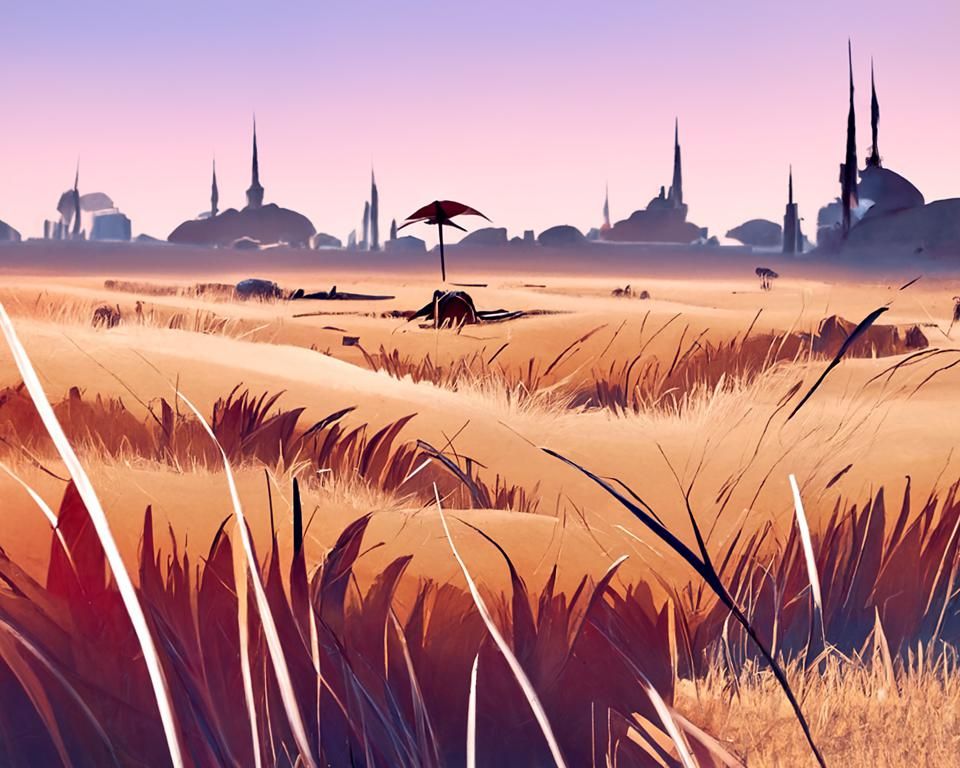 African Savannah Digital Artwork Landscape