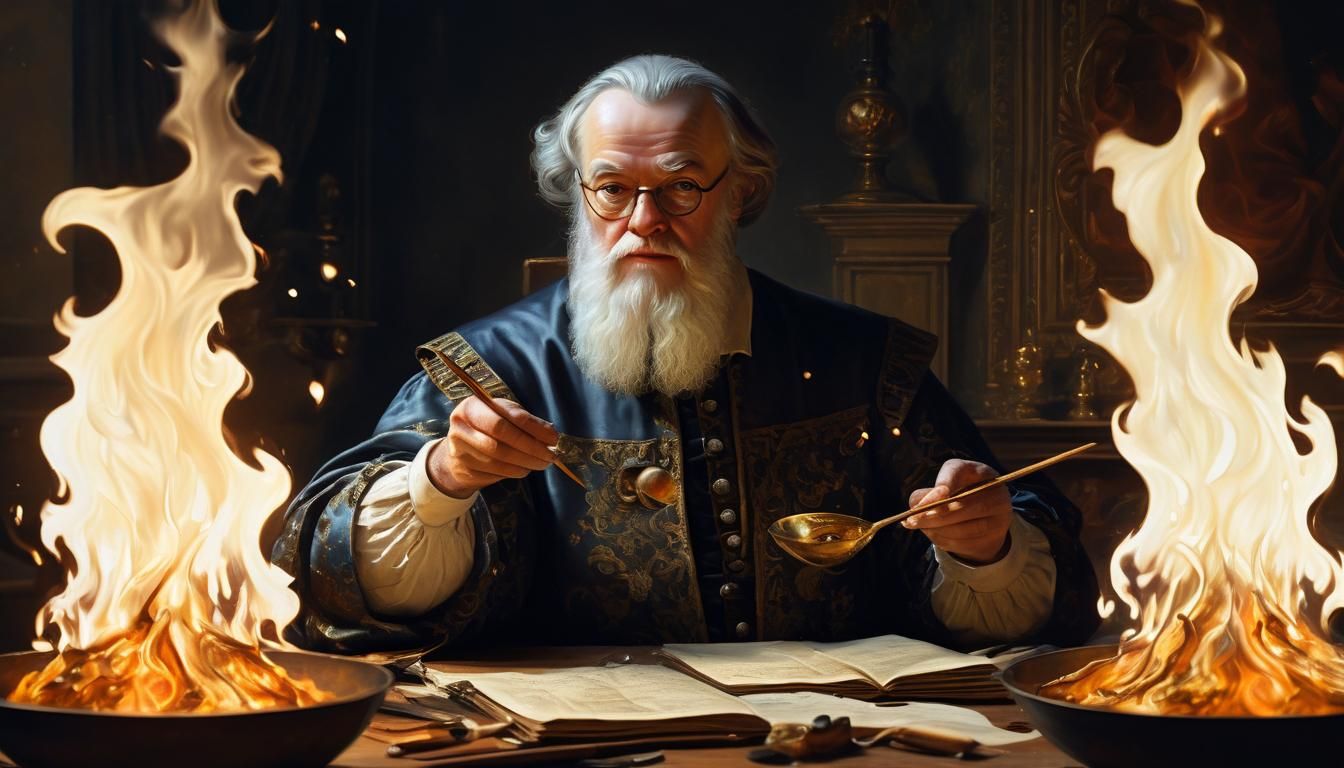 Galileo's Flame Experiments in Baroque Style