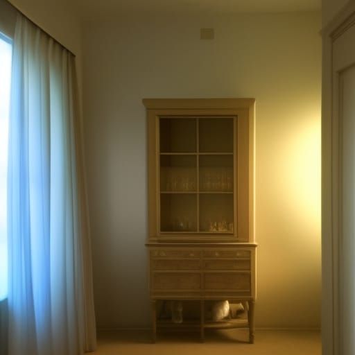 Backrooms with Divine Sunshine Beams