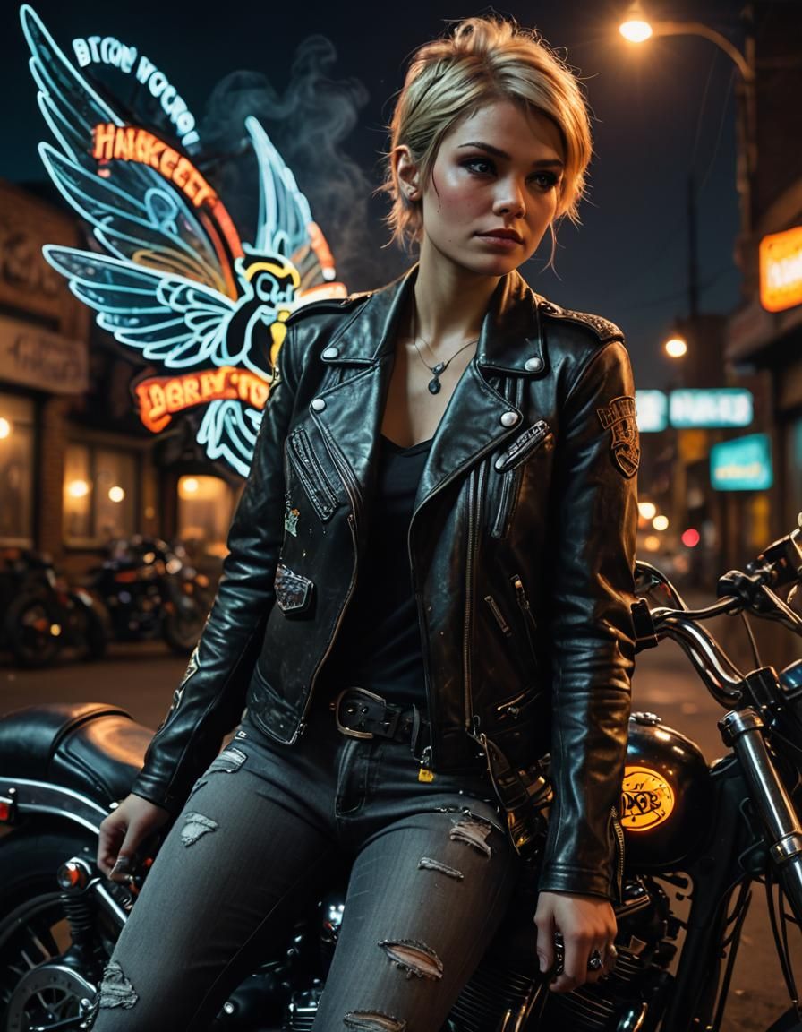 Tinkerbell in Gritty Cinematic Film Still