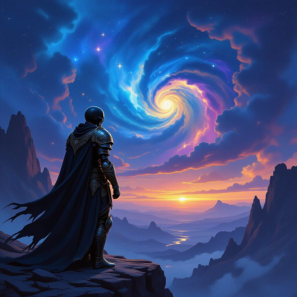 Skeletal Warrior at Cosmic Precipice