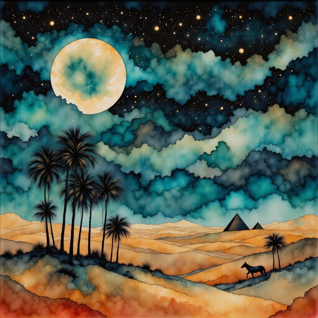 Distant sentinels of the sand.