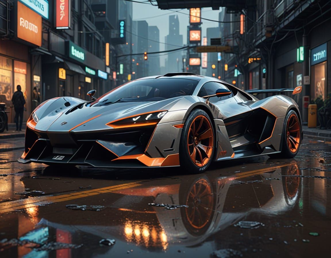 Futuristic Hypercar TALOS-EV Concept Art