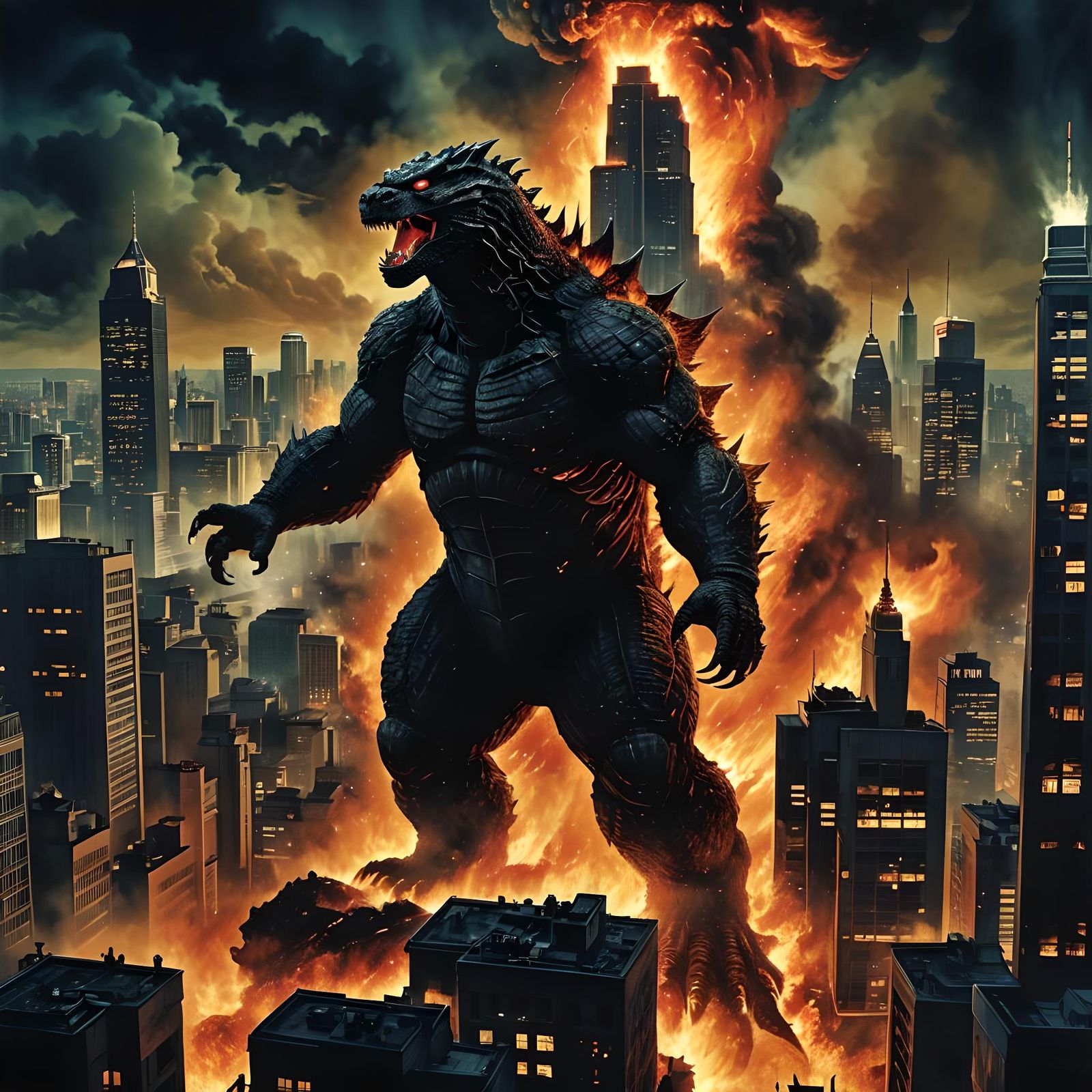 Godzilla Image Generated by AI