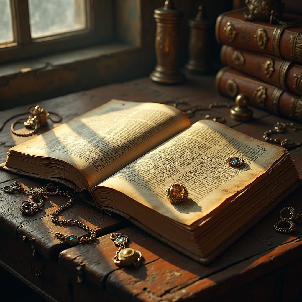 Ancient Jewish Tomes and Antique Jewelry