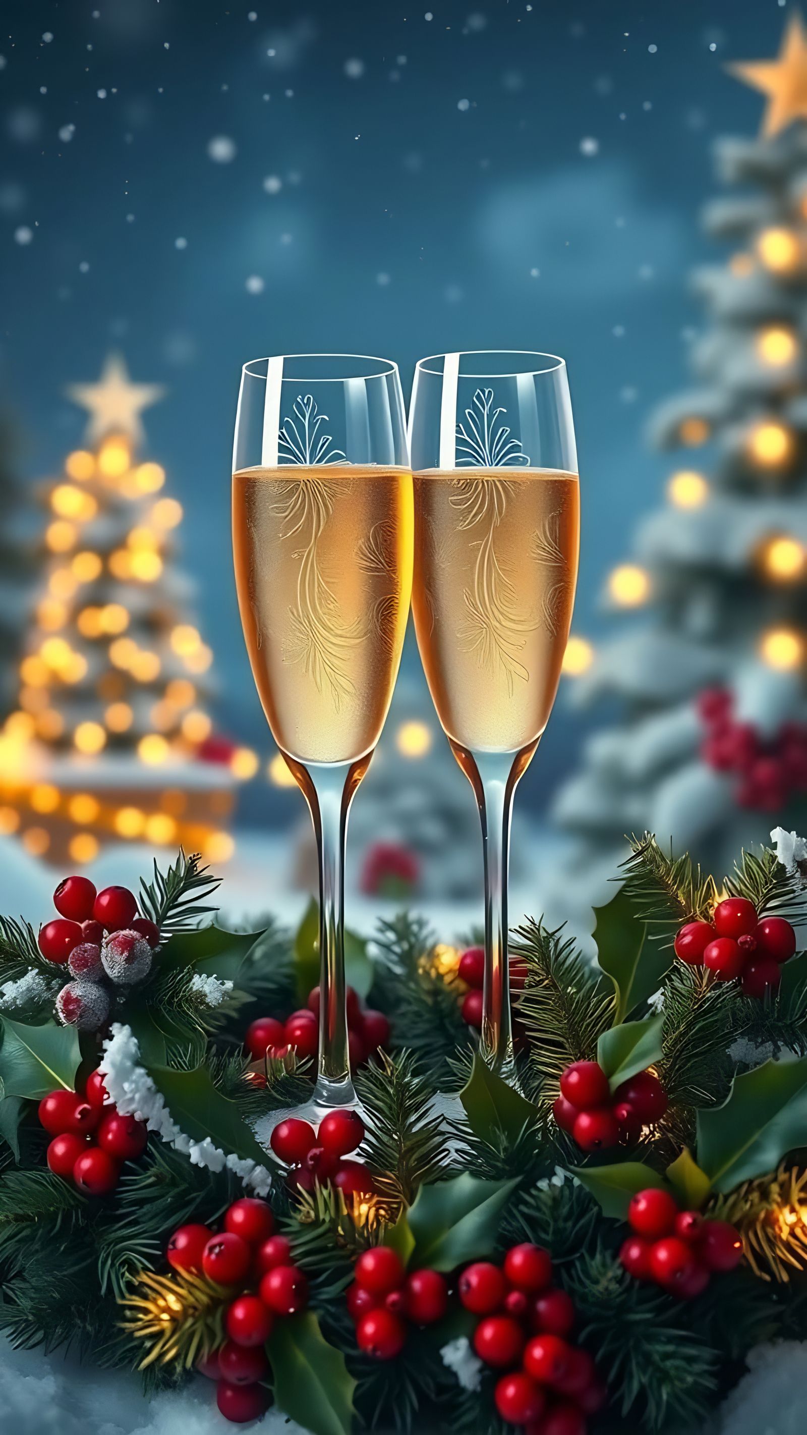 Midnight Kiss Under the Christmas Tree