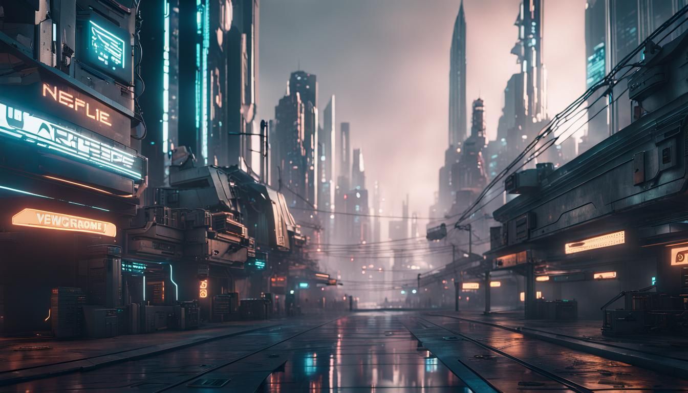 Futuristic Cyberpunk Cityscape in 8K Unreal Engine