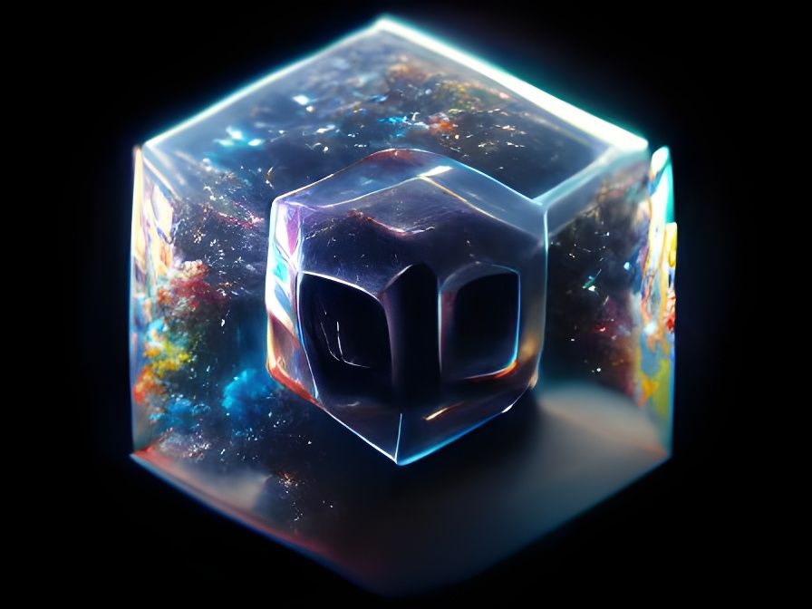 Space Tesseract: 8K Resolution 3D Rendering