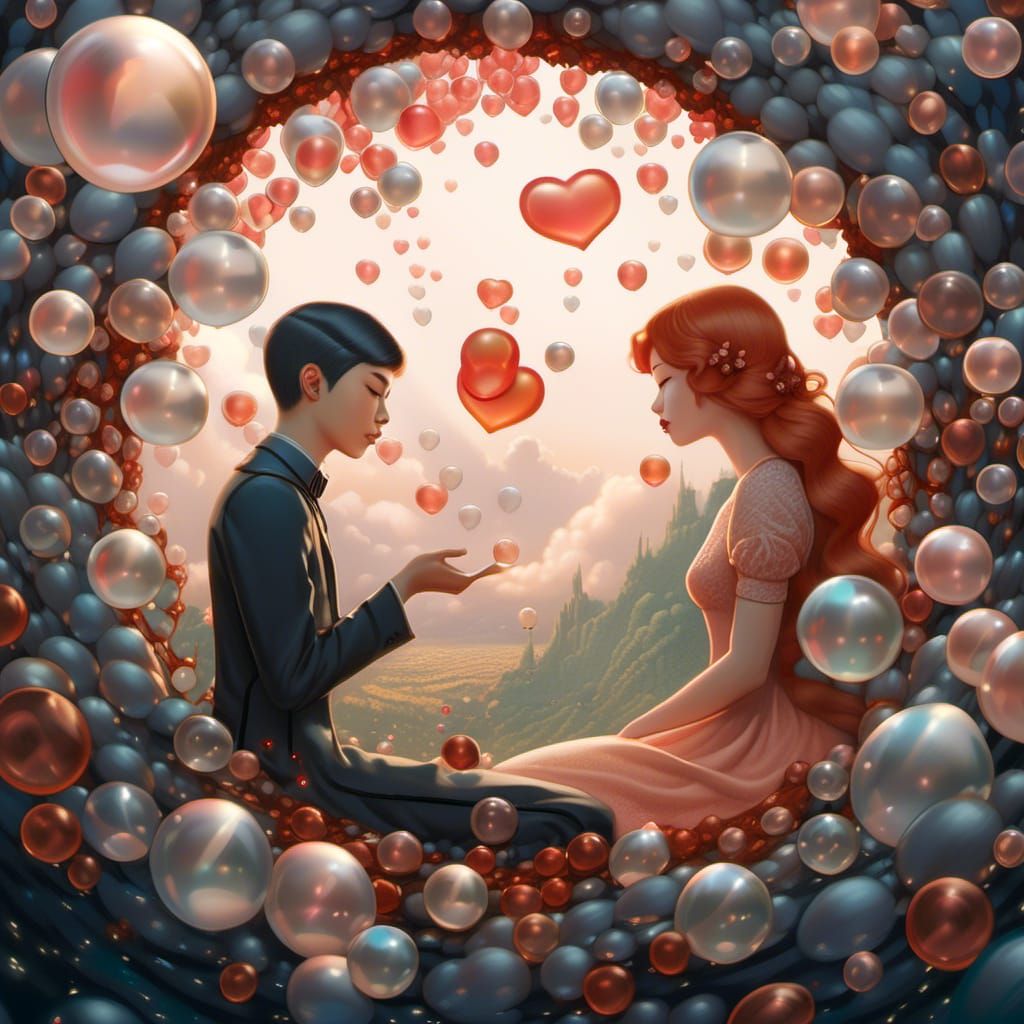 Fantasy Love Bubble Art