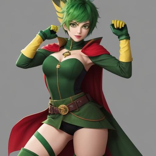 Rule 63 Robin as Young Woman in Costume