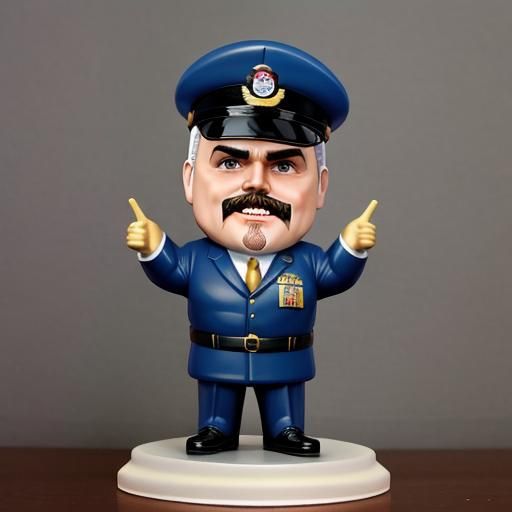 Cliff Clavin Bobblehead Figurine: Mailman Caricature