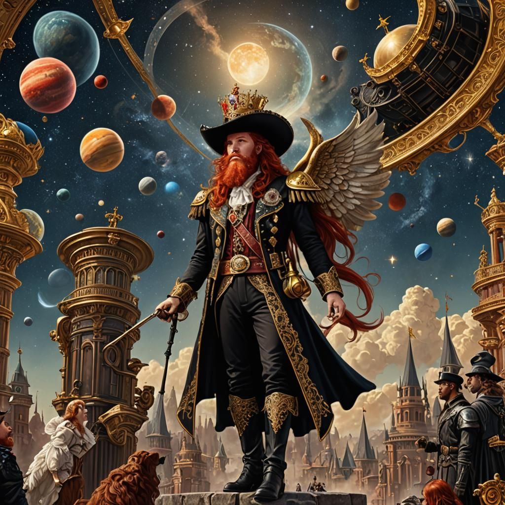 Prince and Princess Observe a Parade of Planets