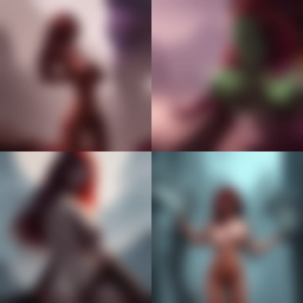 Nude Monster Woman: Detailed Fantasy Art