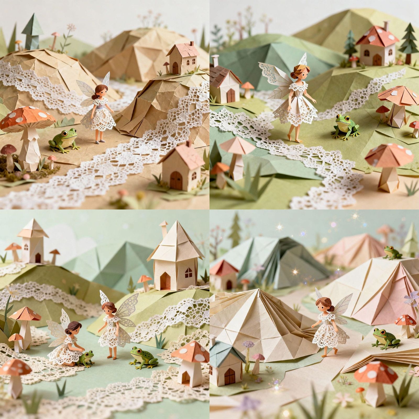 Microscopic Fairies in a Papier-Mâché Origami World