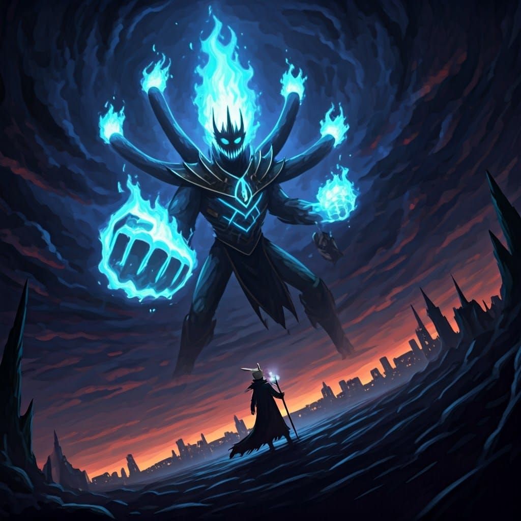 Bill Cipher's Fiery Victory Over King