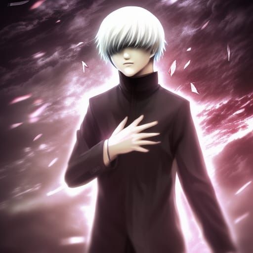 Kaneki in Tokyo Ghoul: Detailed Matte Painting