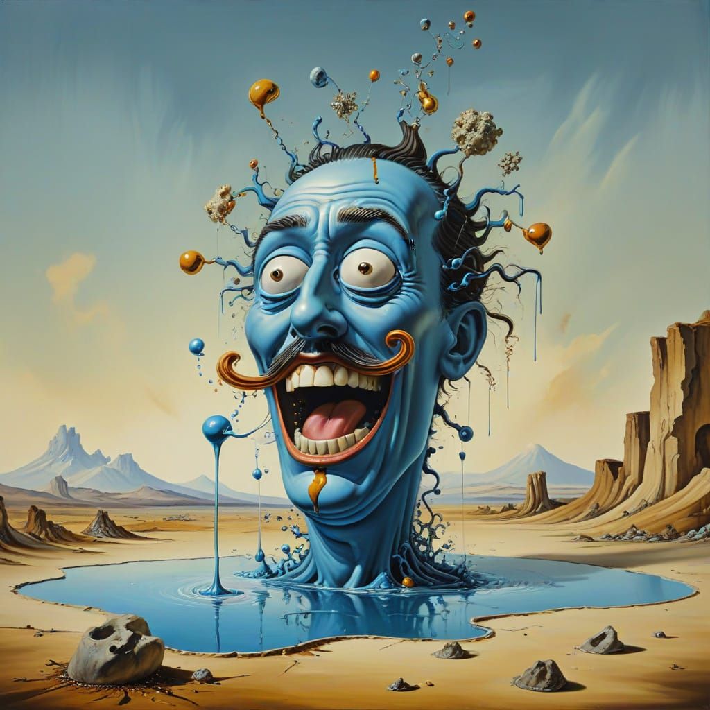 Hilarious Surrealist Bloopers in Melting Oil Style