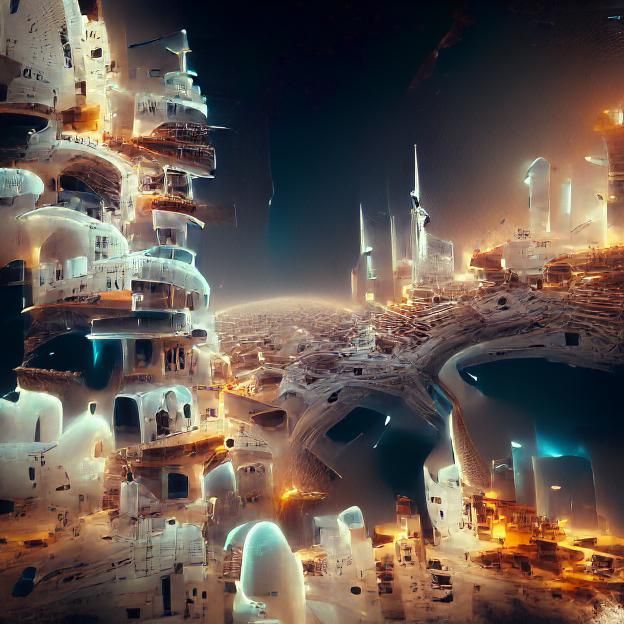 A city in space | ash thorp VRay