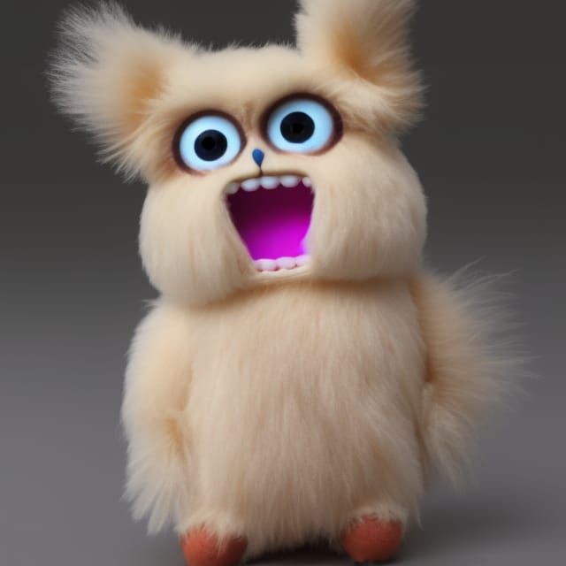 Furry Angel with Wings of Ancient Proportions