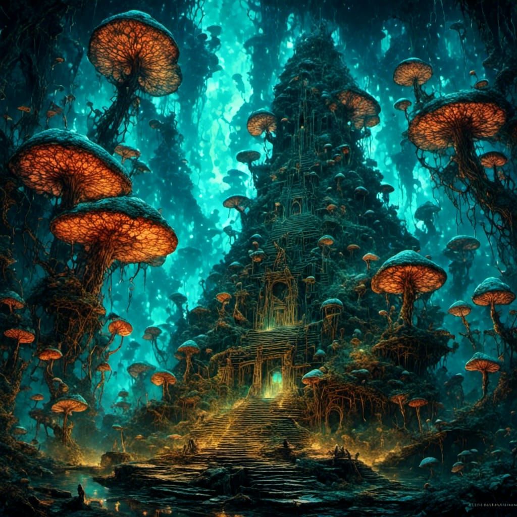 Aztec Mushroom Temple