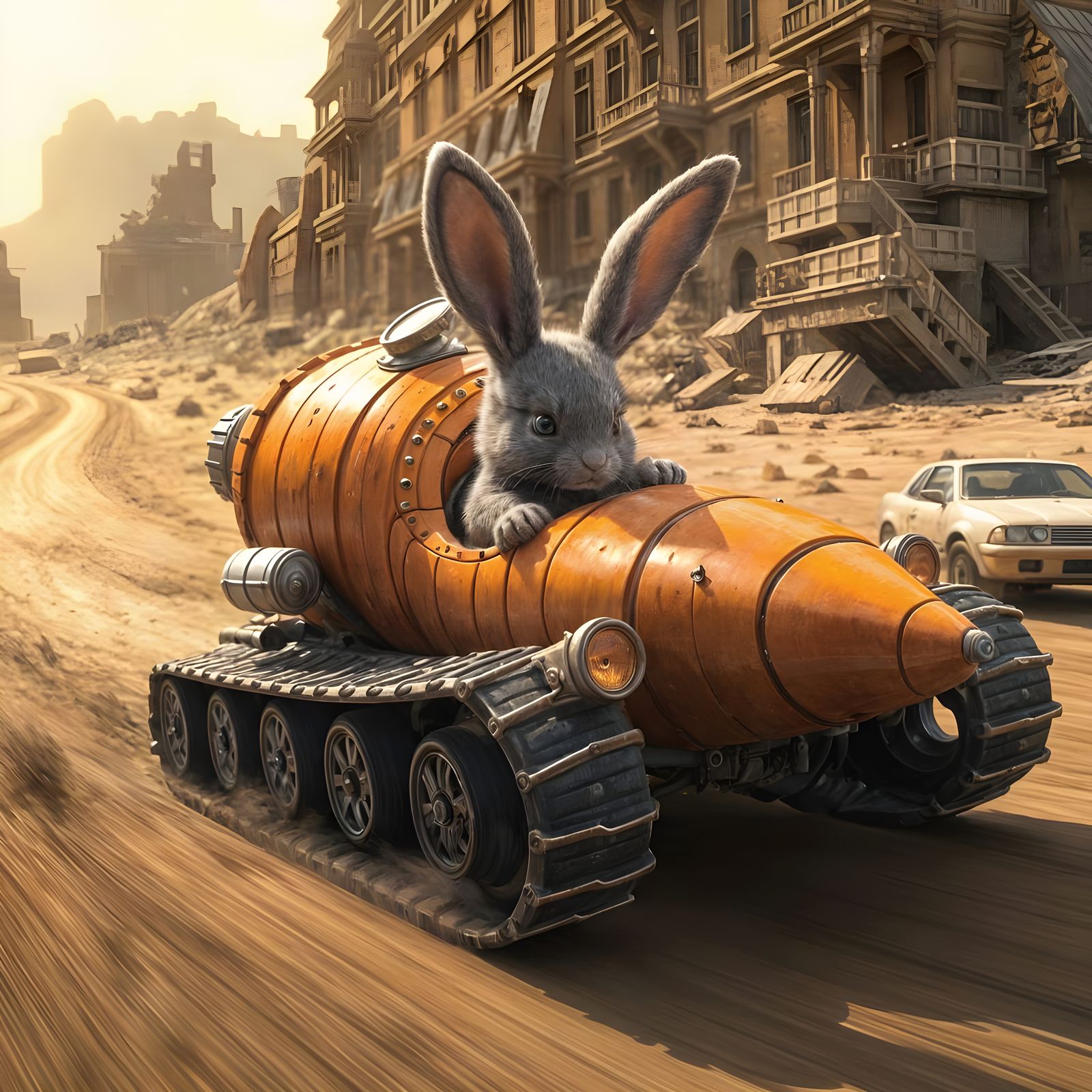 I Filled In The Blanks With: "...rabbit... orange carrot..."