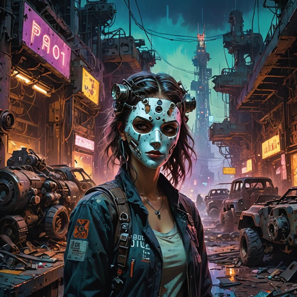 Post-Apocalyptic Mechanic in Dystopian City