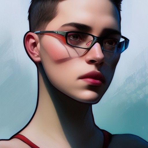 Bad Bunny Portrait in Hyperdetailed Concept Art Style